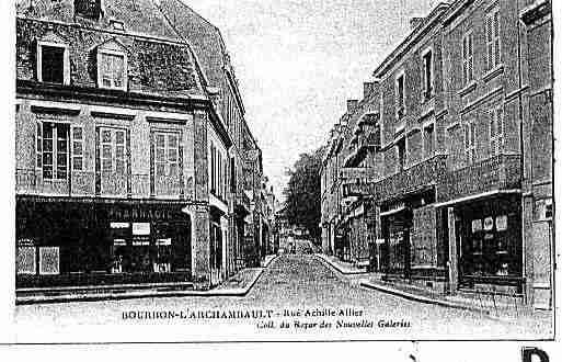 Ville de BOURBONL\'ARCHAMBAULT Carte postale ancienne