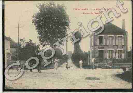 Ville de BREVONNES Carte postale ancienne