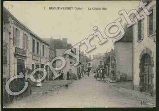 Ville de BROUTVERNET Carte postale ancienne