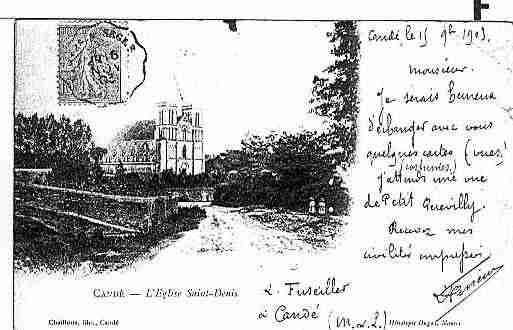 Ville de CANDE Carte postale ancienne