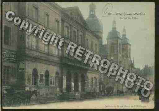 Ville de CHALONSURSAONE Carte postale ancienne