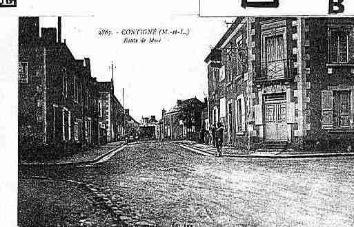 Ville de CONTIGNE Carte postale ancienne