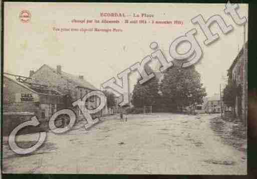 Ville de ECORDAL Carte postale ancienne