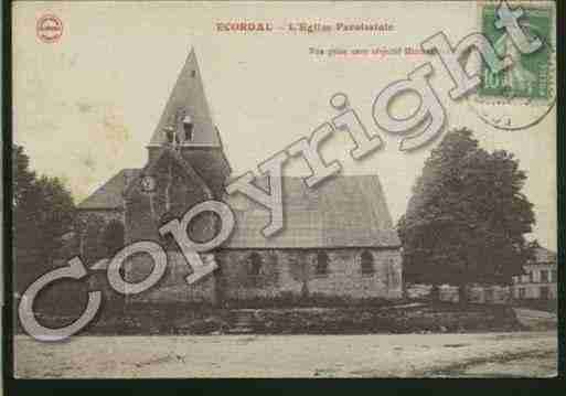 Ville de ECORDAL Carte postale ancienne