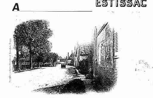 Ville de ESTISSAC Carte postale ancienne