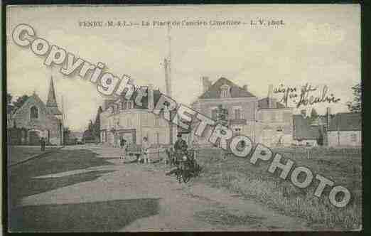 Ville de FENEU Carte postale ancienne