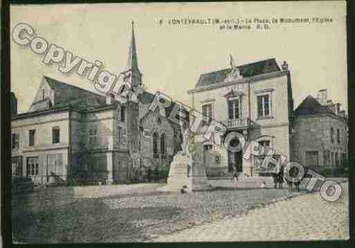 Ville de FONTEVRAUDL\'ABBAYE Carte postale ancienne