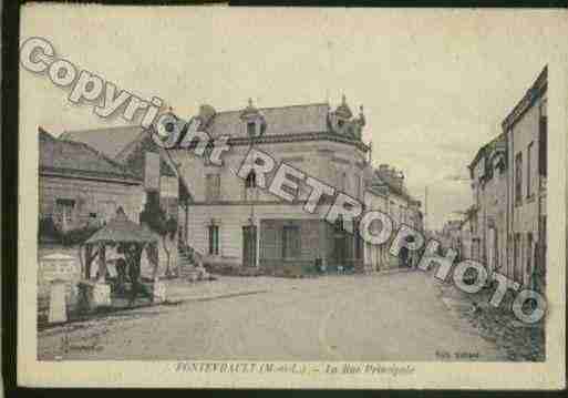 Ville de FONTEVRAUDL\'ABBAYE Carte postale ancienne