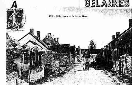 Ville de GELANNES Carte postale ancienne