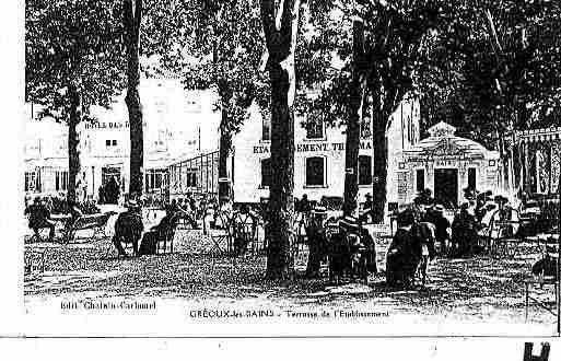 Ville de GREOUXLESBAINS Carte postale ancienne