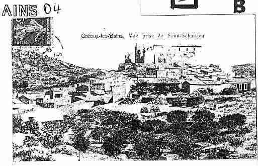 Ville de GREOUXLESBAINS Carte postale ancienne