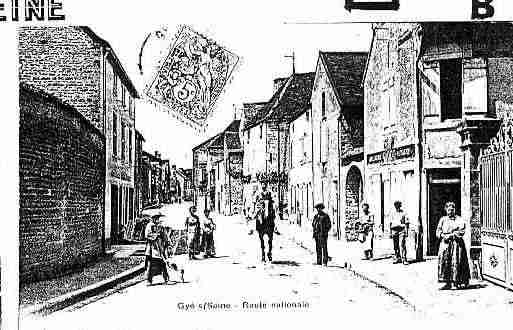 Ville de GYESURSEINE Carte postale ancienne