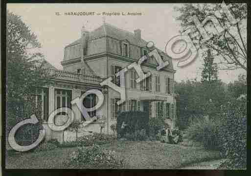 Ville de HARAUCOURT Carte postale ancienne