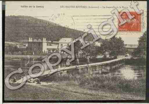 Ville de HAUTESRIVIERES(LES) Carte postale ancienne