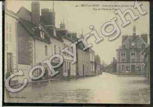 Ville de MERYSURSEINE Carte postale ancienne