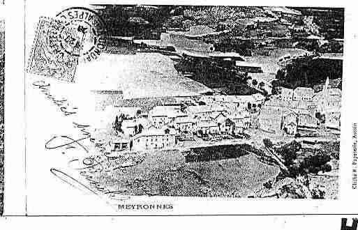 Ville de MEYRONNES Carte postale ancienne