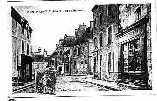 Ville de MONTMARAULT Carte postale ancienne