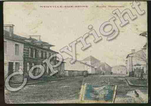 Ville de NEUVILLESURSEINE Carte postale ancienne