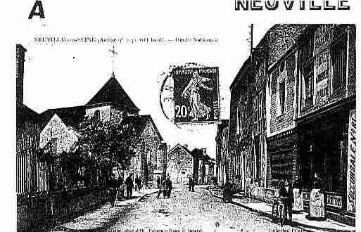 Ville de NEUVILLESURSEINE Carte postale ancienne