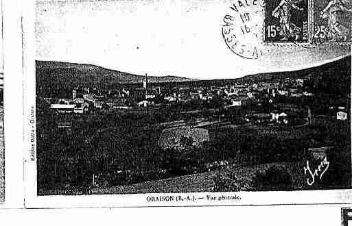 Ville de ORAISON Carte postale ancienne