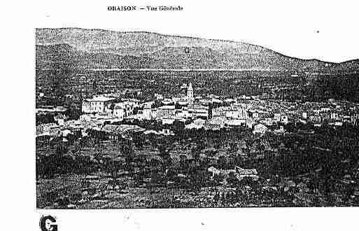 Ville de ORAISON Carte postale ancienne