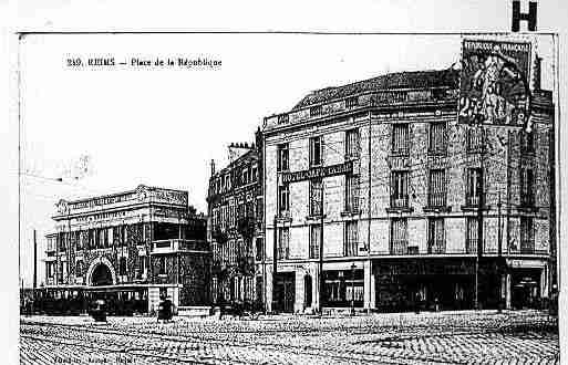 Ville de REIMS Carte postale ancienne