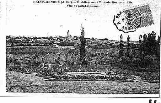 Ville de SAINTMENOUX Carte postale ancienne