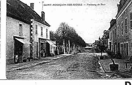 Ville de SAINTPOURCAINSURSIOULE Carte postale ancienne