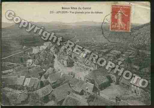 Ville de APCHON Carte postale ancienne