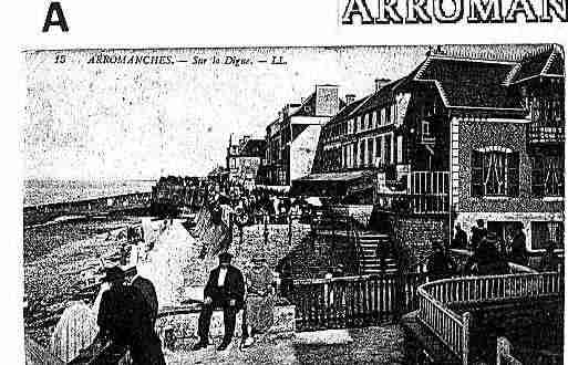 Ville de ARROMANCHESLESBAINS Carte postale ancienne