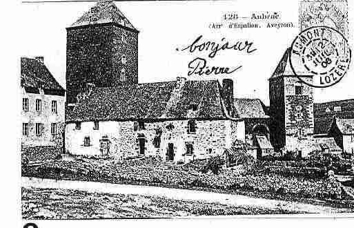 Ville de AUBRAC Carte postale ancienne