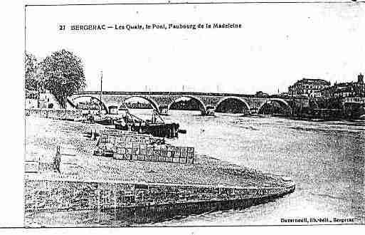 Ville de BERGERAC Carte postale ancienne