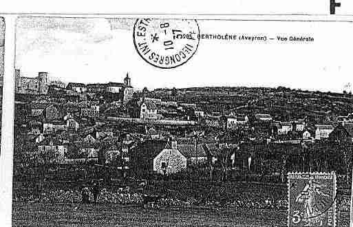Ville de BERTHOLENE Carte postale ancienne