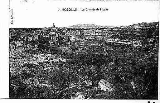 Ville de BOZOULS Carte postale ancienne