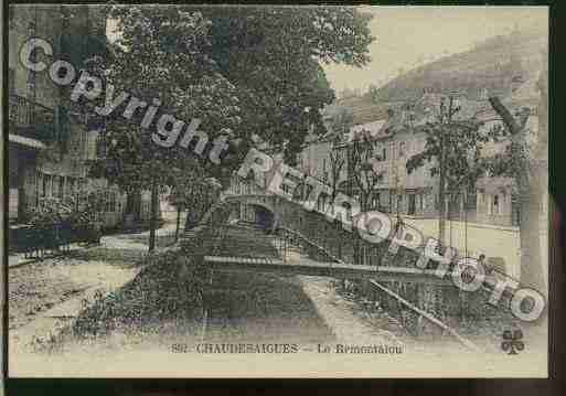 Ville de CHAUDESAIGUES Carte postale ancienne