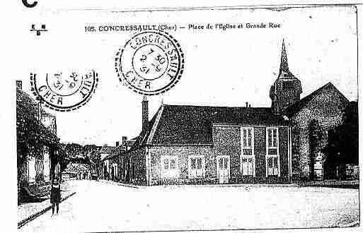 Ville de CONCRESSAULT Carte postale ancienne