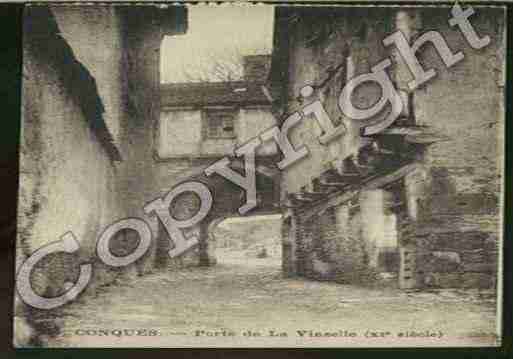 Ville de CONQUES Carte postale ancienne