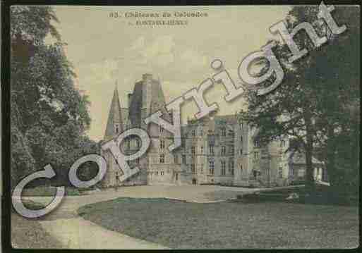 Ville de FONTAINEHENRY Carte postale ancienne