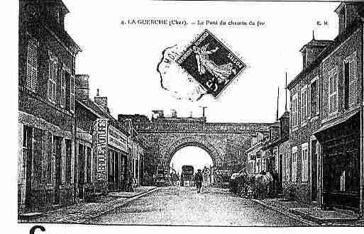 Ville de GUERCHESURL\'AUBOIS(LA) Carte postale ancienne