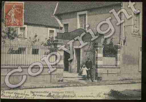 Ville de HERMANVILLESURMER Carte postale ancienne