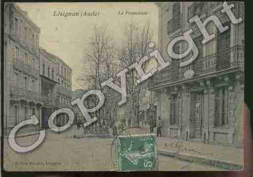 Ville de LEZIGNANCORBIERES Carte postale ancienne