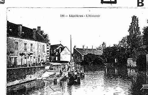 Ville de LIGNIERES Carte postale ancienne