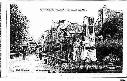 Ville de MARCILLACVALLON Carte postale ancienne