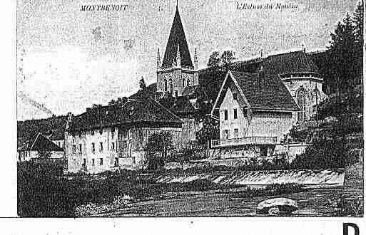 Ville de MONTBENOIT Carte postale ancienne