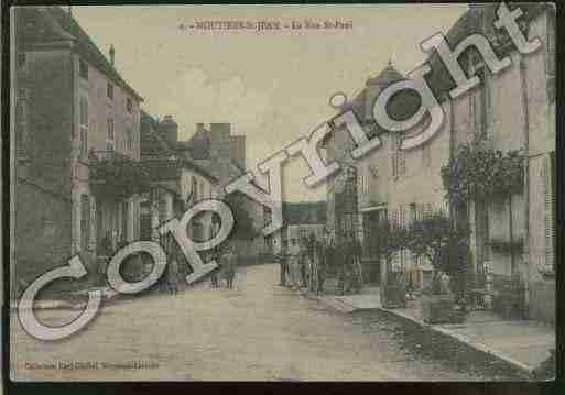 Ville de MOUTIERSSAINTJEAN Carte postale ancienne