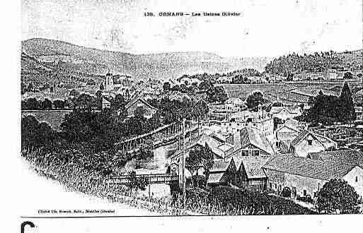 Ville de ORNANS Carte postale ancienne