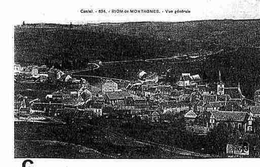 Ville de RIOMESMONTAGNES Carte postale ancienne