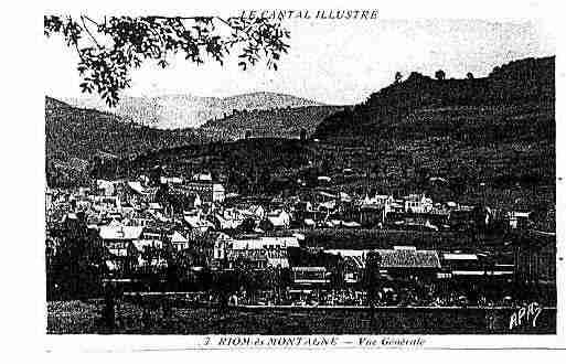 Ville de RIOMESMONTAGNES Carte postale ancienne