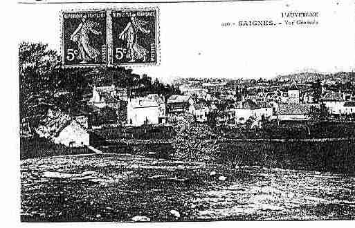 Ville de SAIGNES Carte postale ancienne