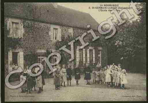 Ville de SAINTGERMAINLANGOT Carte postale ancienne